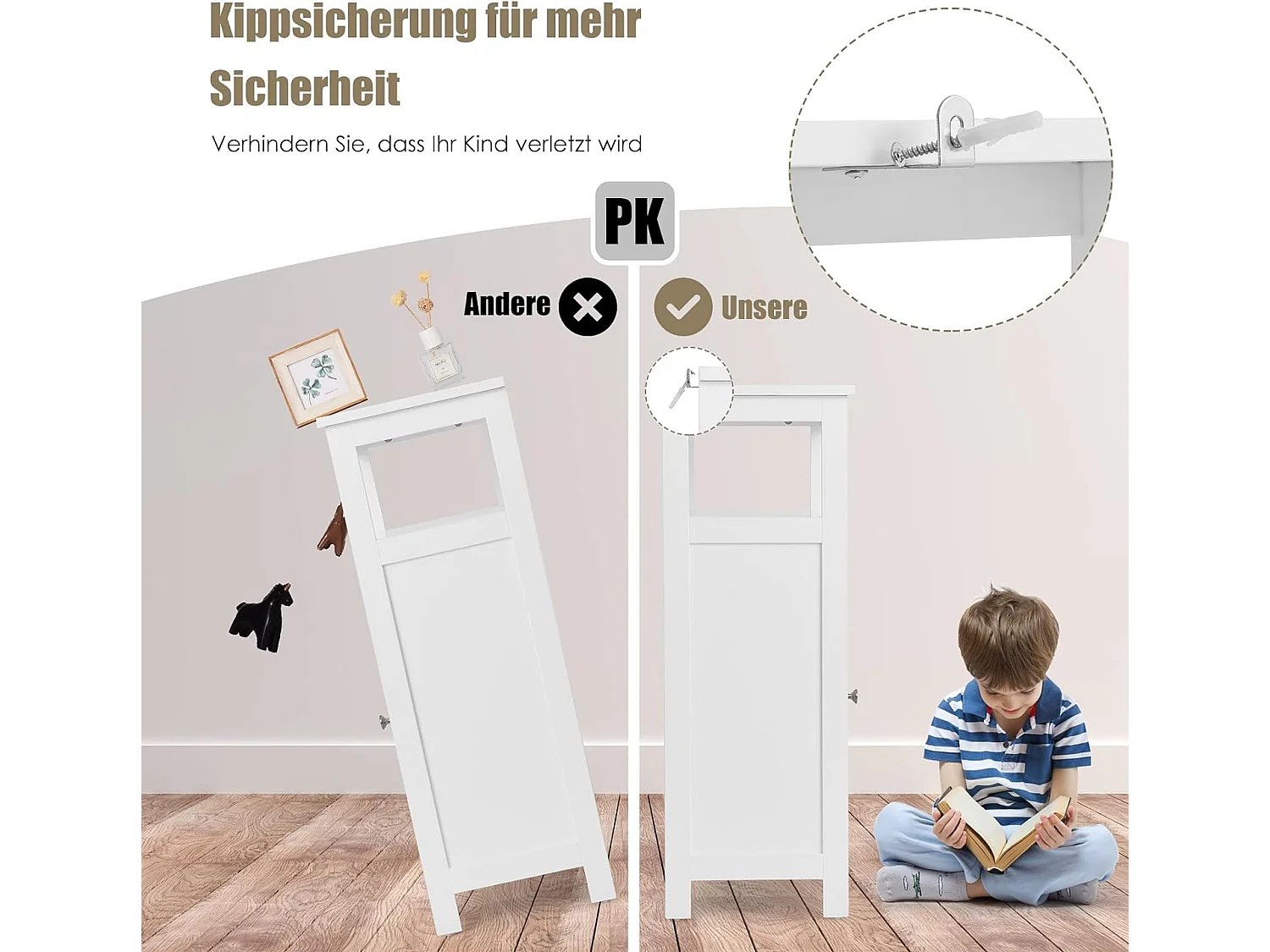 Badezimmerschrank Badschrank TI88227