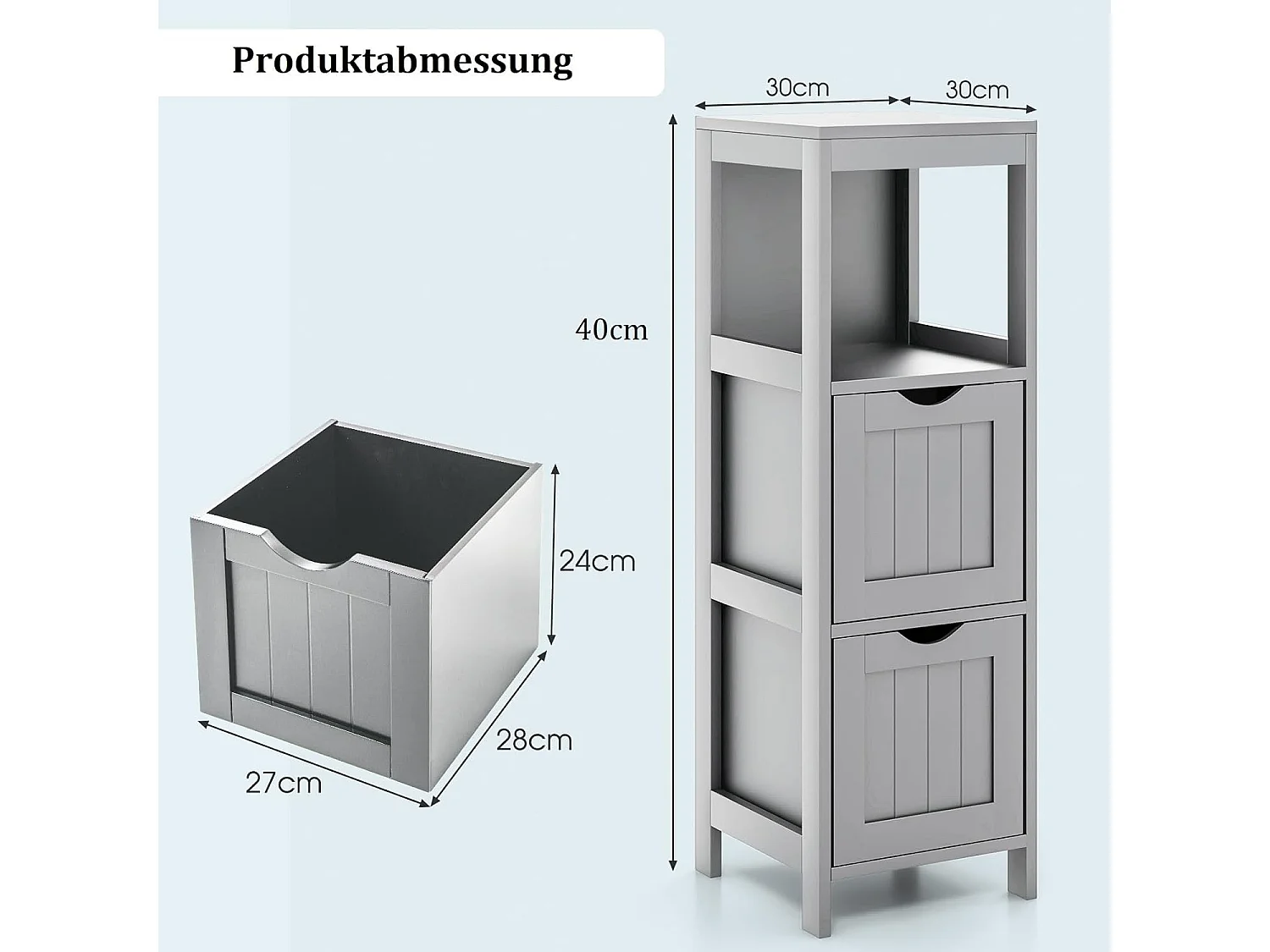 Badezimmerschrank schmal