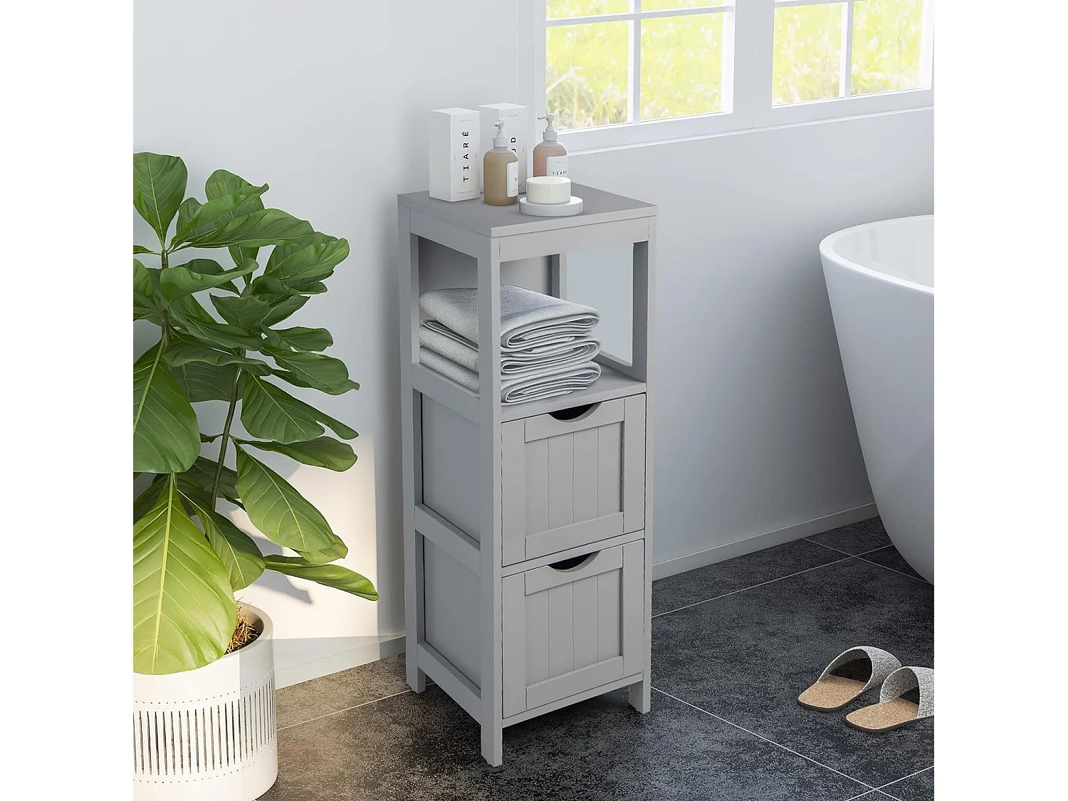 Badezimmerschrank schmal