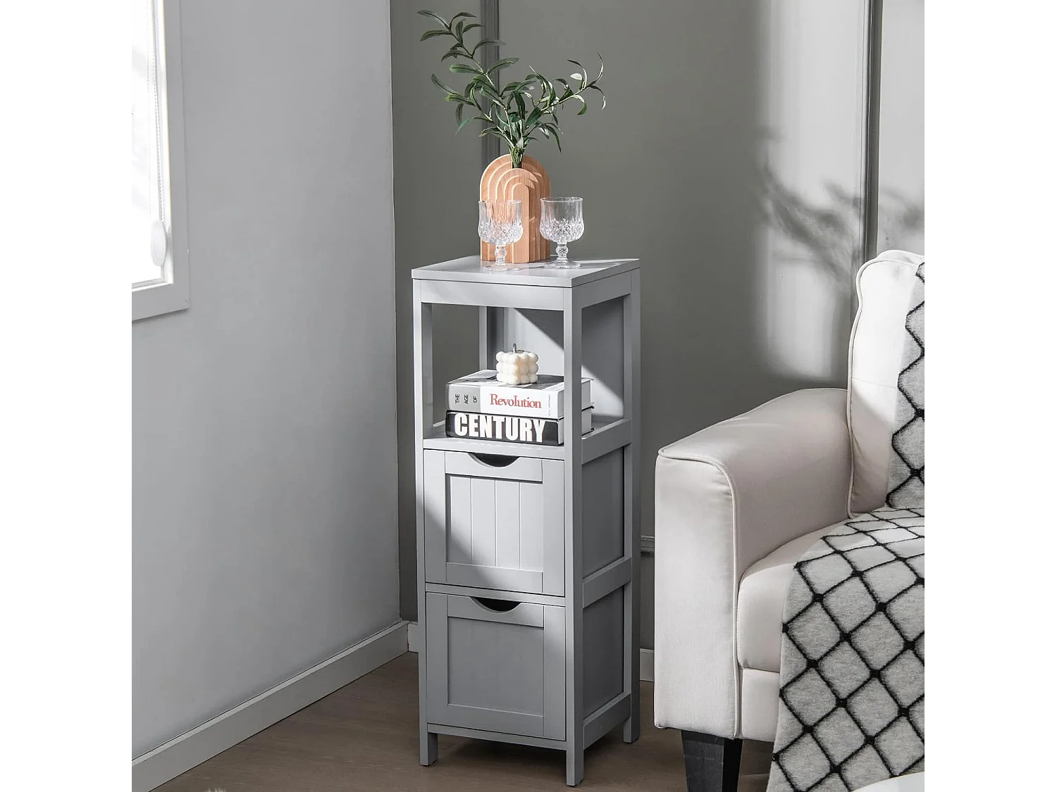 Badezimmerschrank schmal