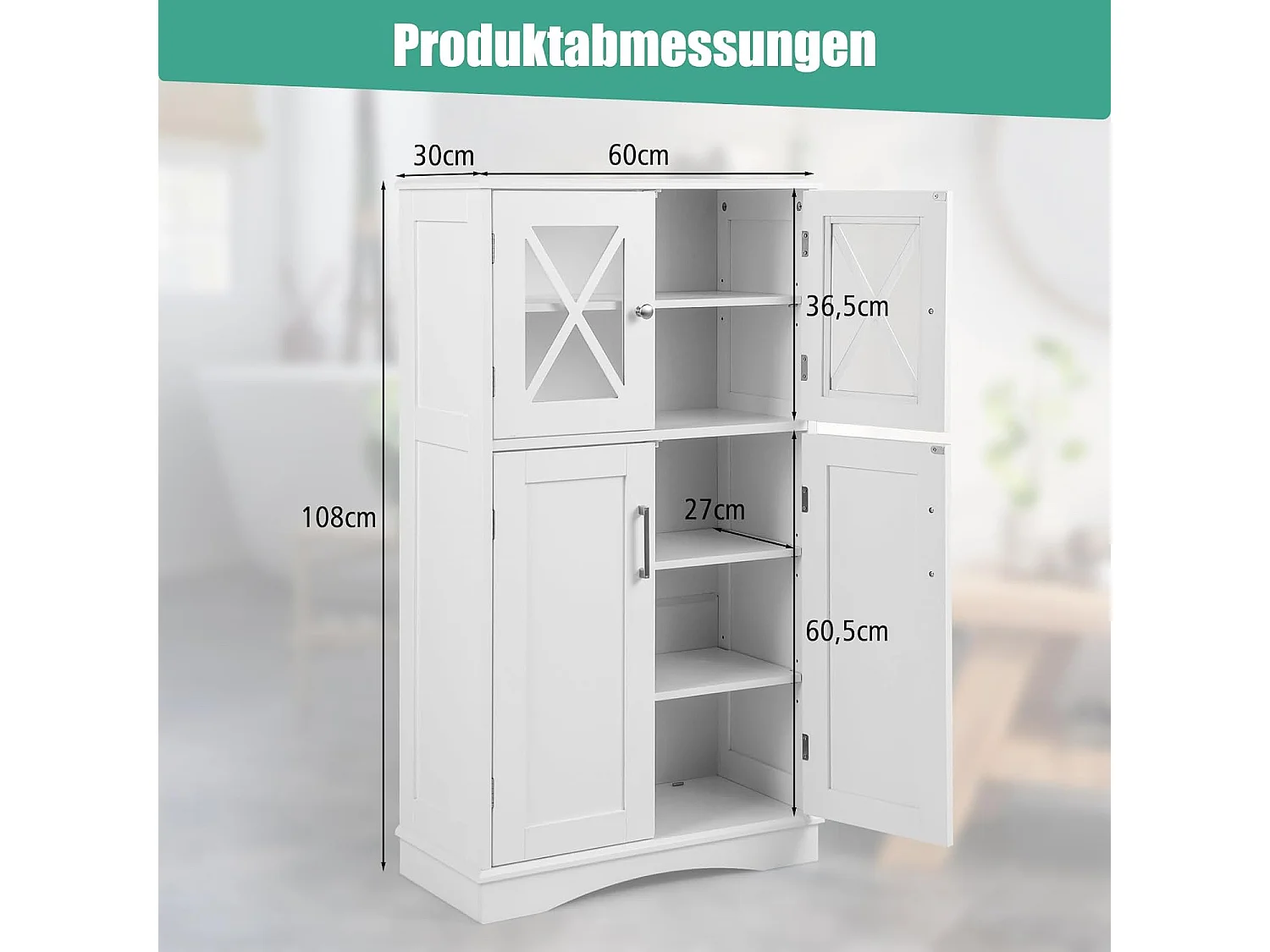 Unterschrank mit 4 Türen