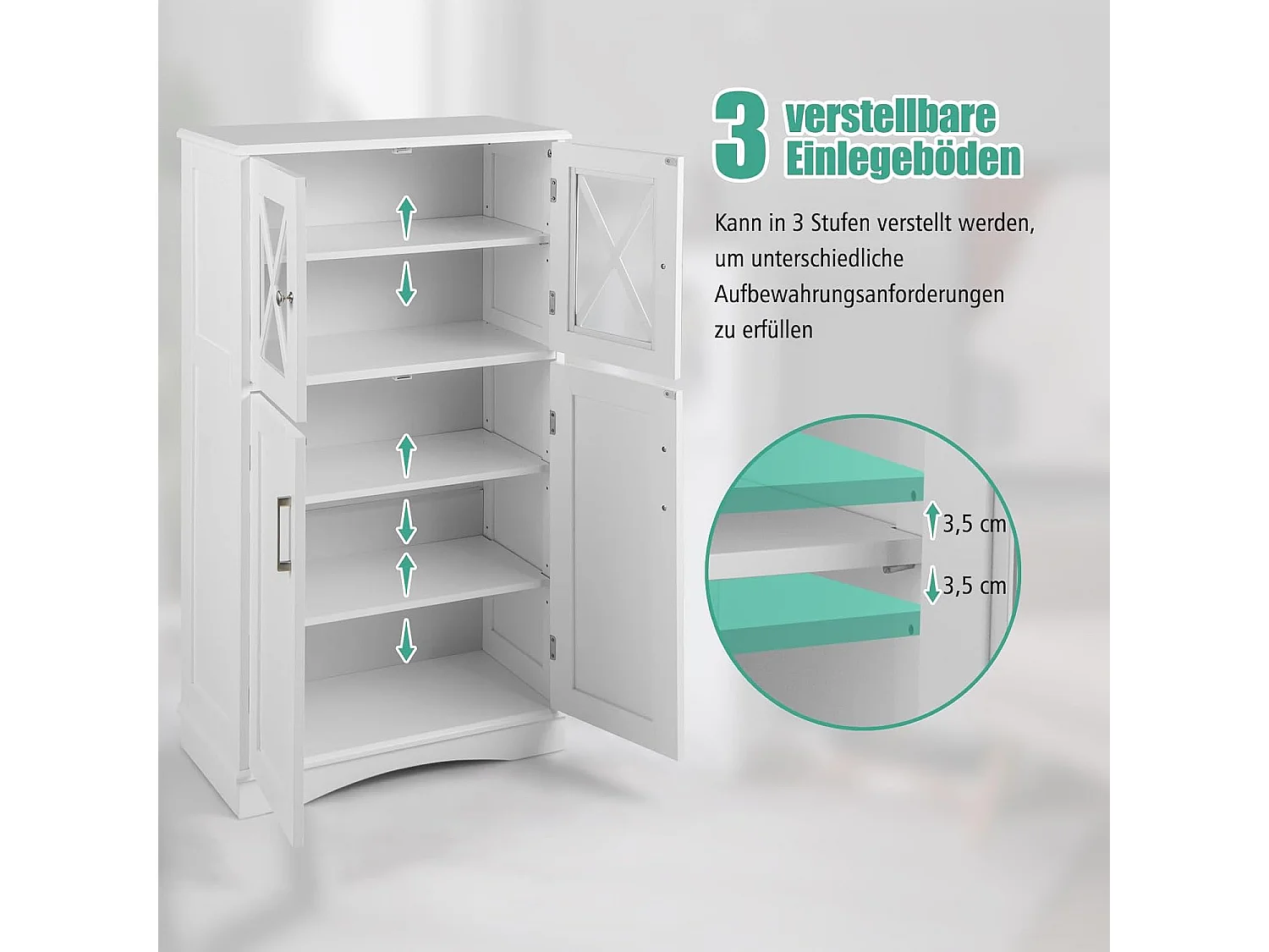 Unterschrank mit 4 Türen