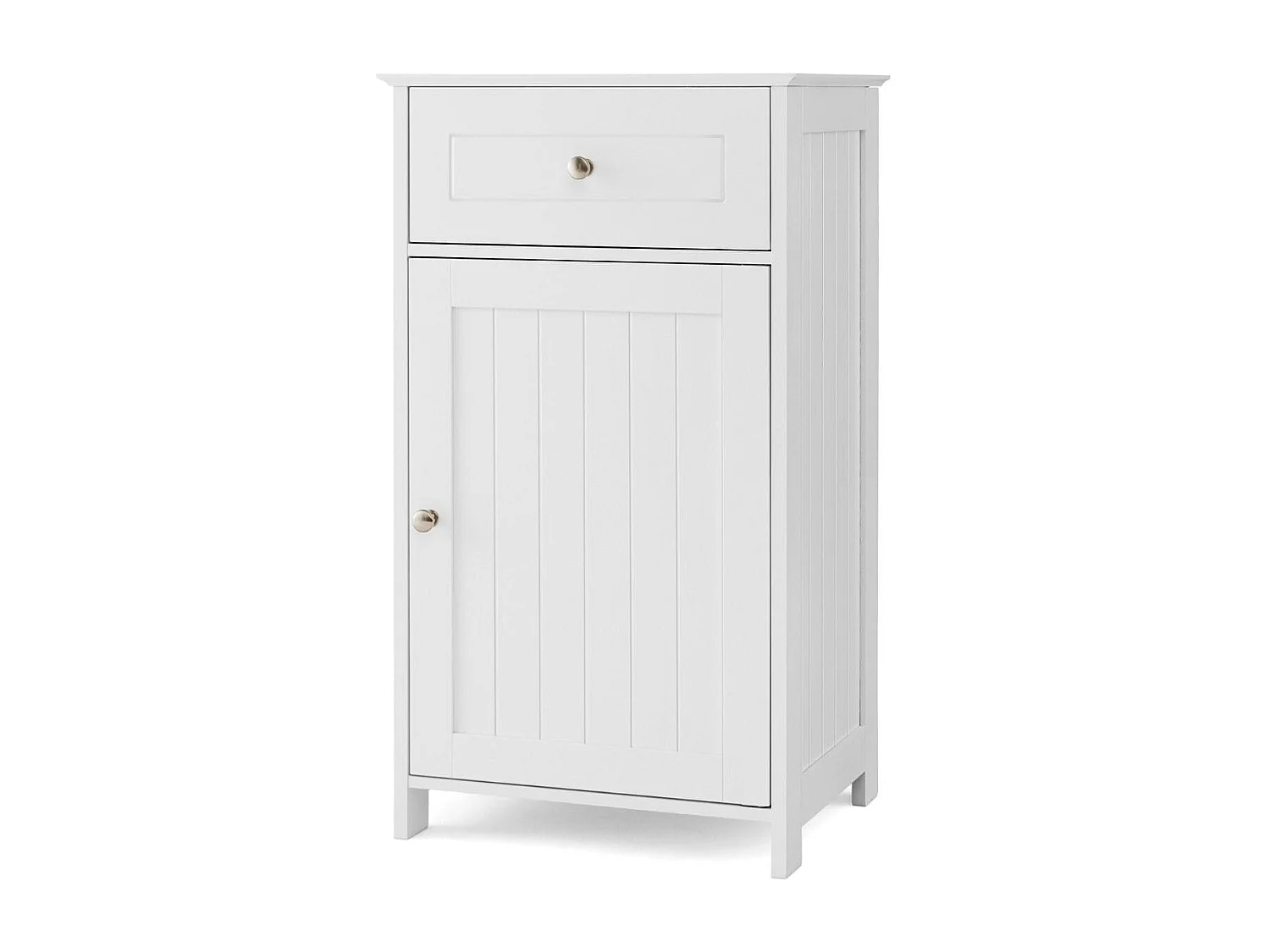 Badezimmerschrank mit Schublade Stehender Badezimmerschrank Weiß