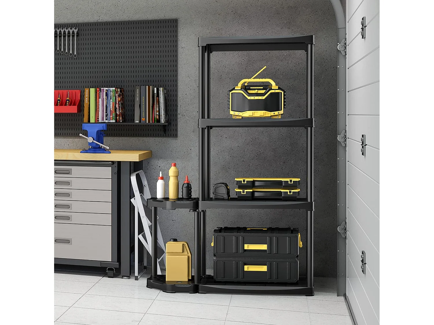 Lagerregal mit 4 Fachböden