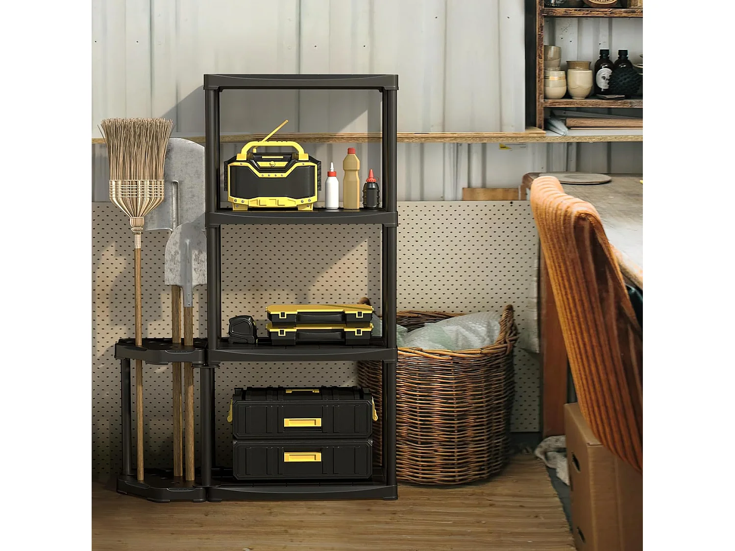 Lagerregal mit 4 Fachböden