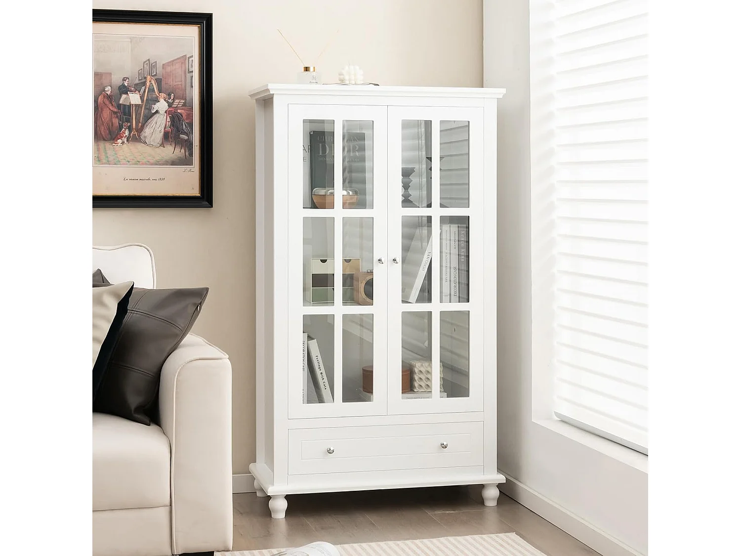 Bücherschrank mit Türen