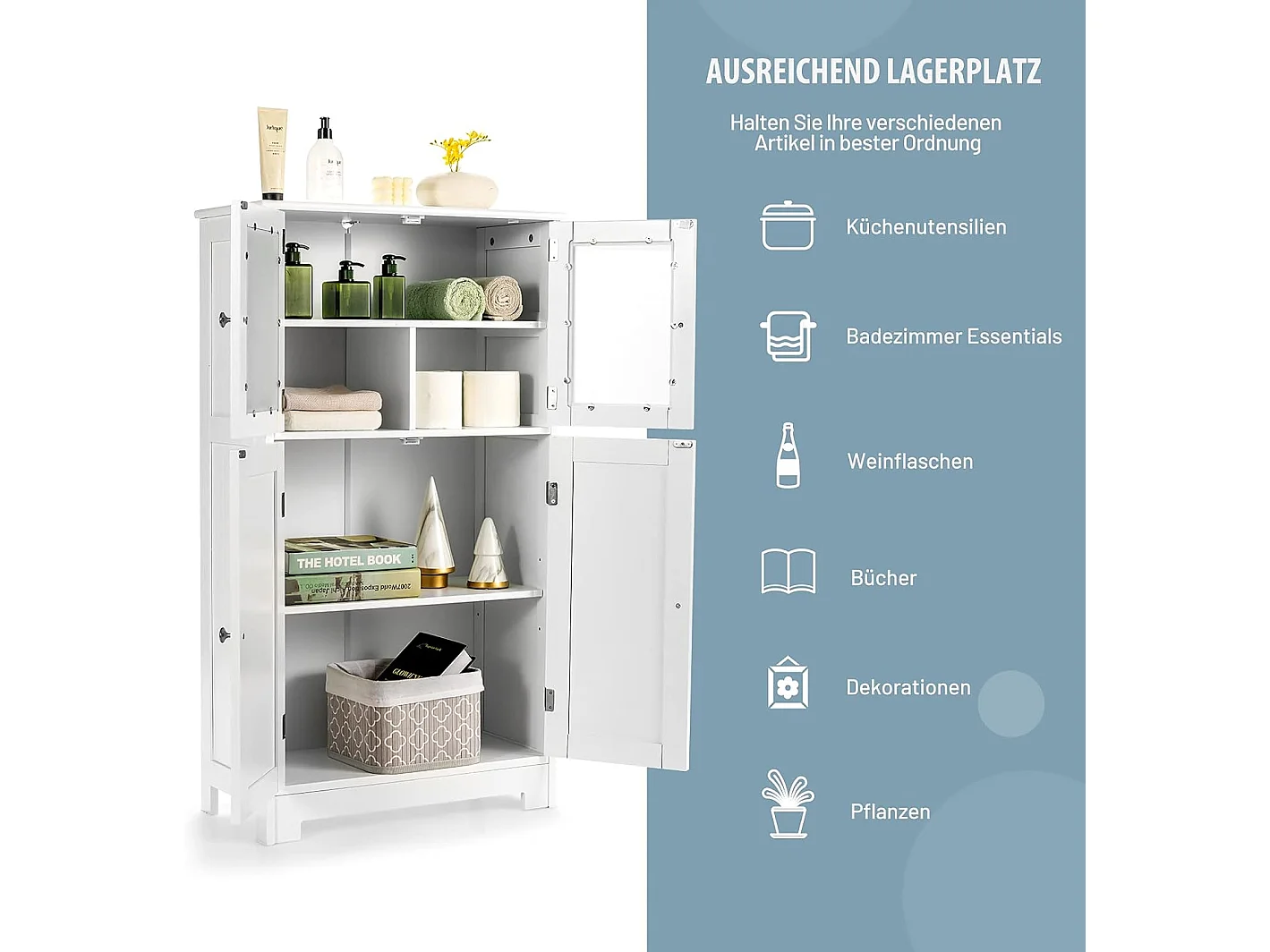 4-türiger Badezimmerschrank TI89530