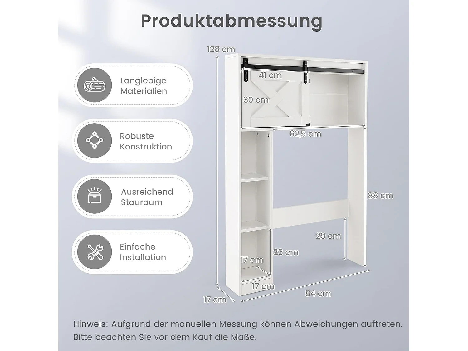 Toilettenschrank mit Schiebetür NM9047