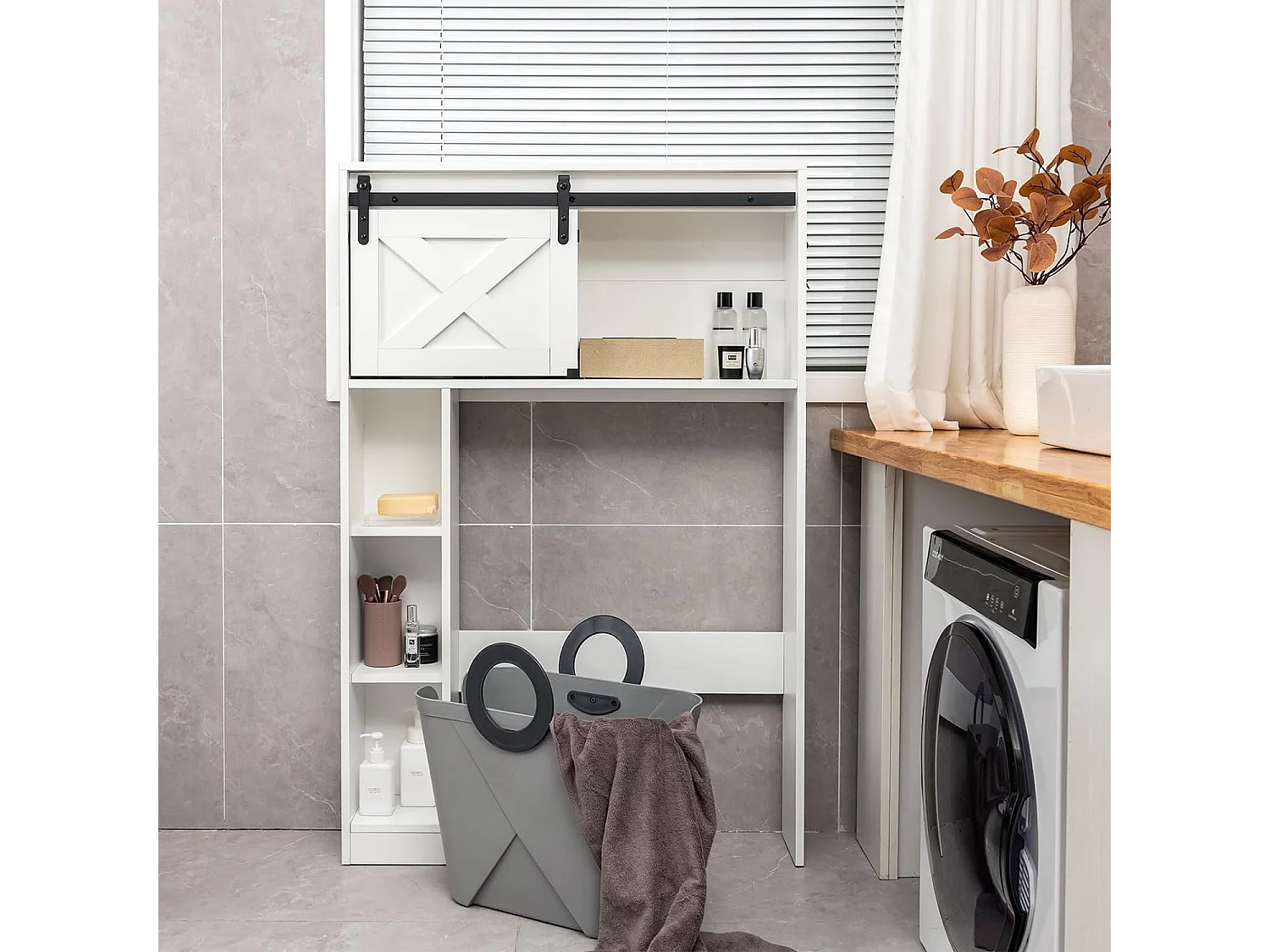 Toilettenschrank mit Schiebetür NM9047