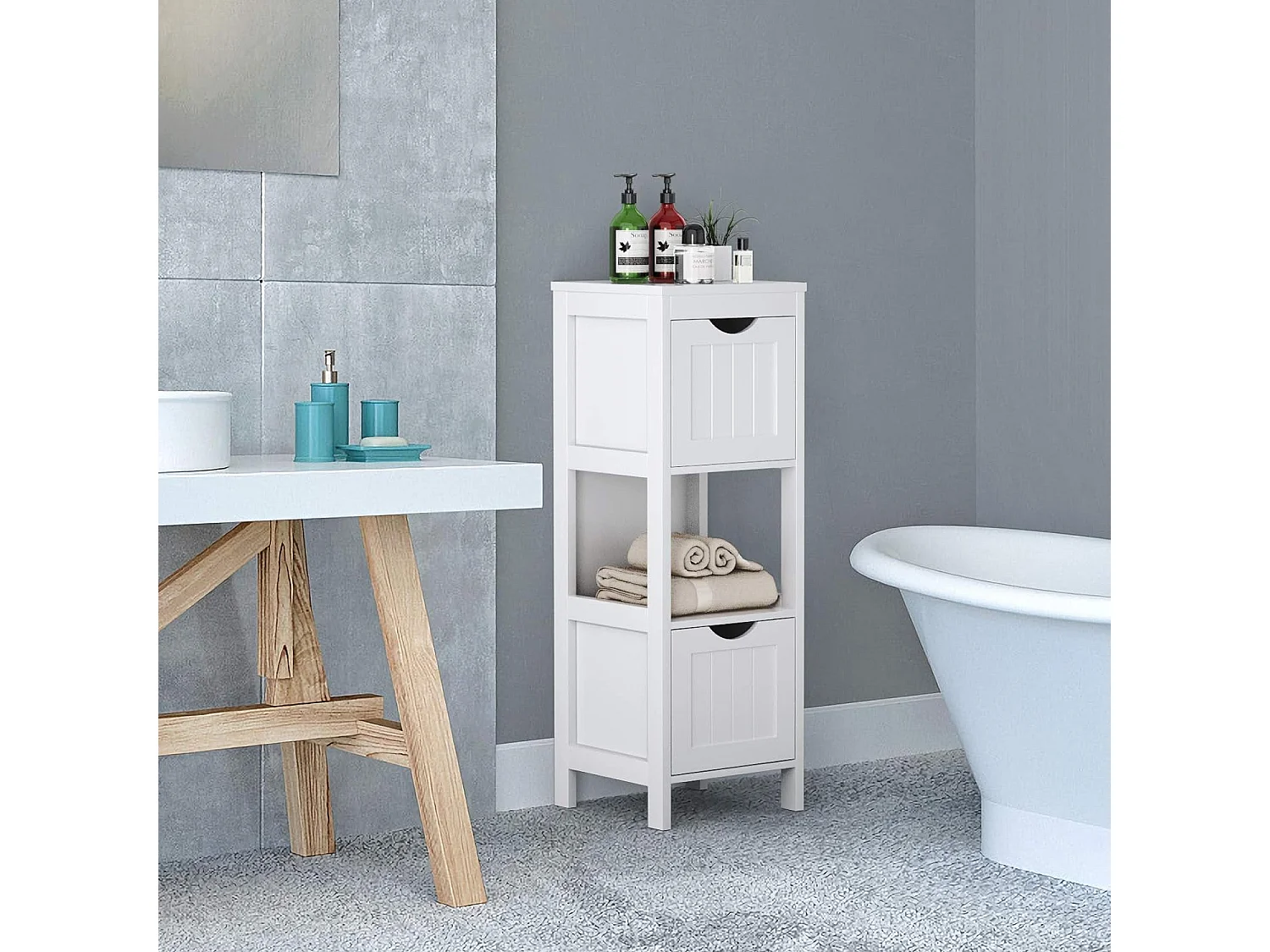 Badezimmerschrank schmal