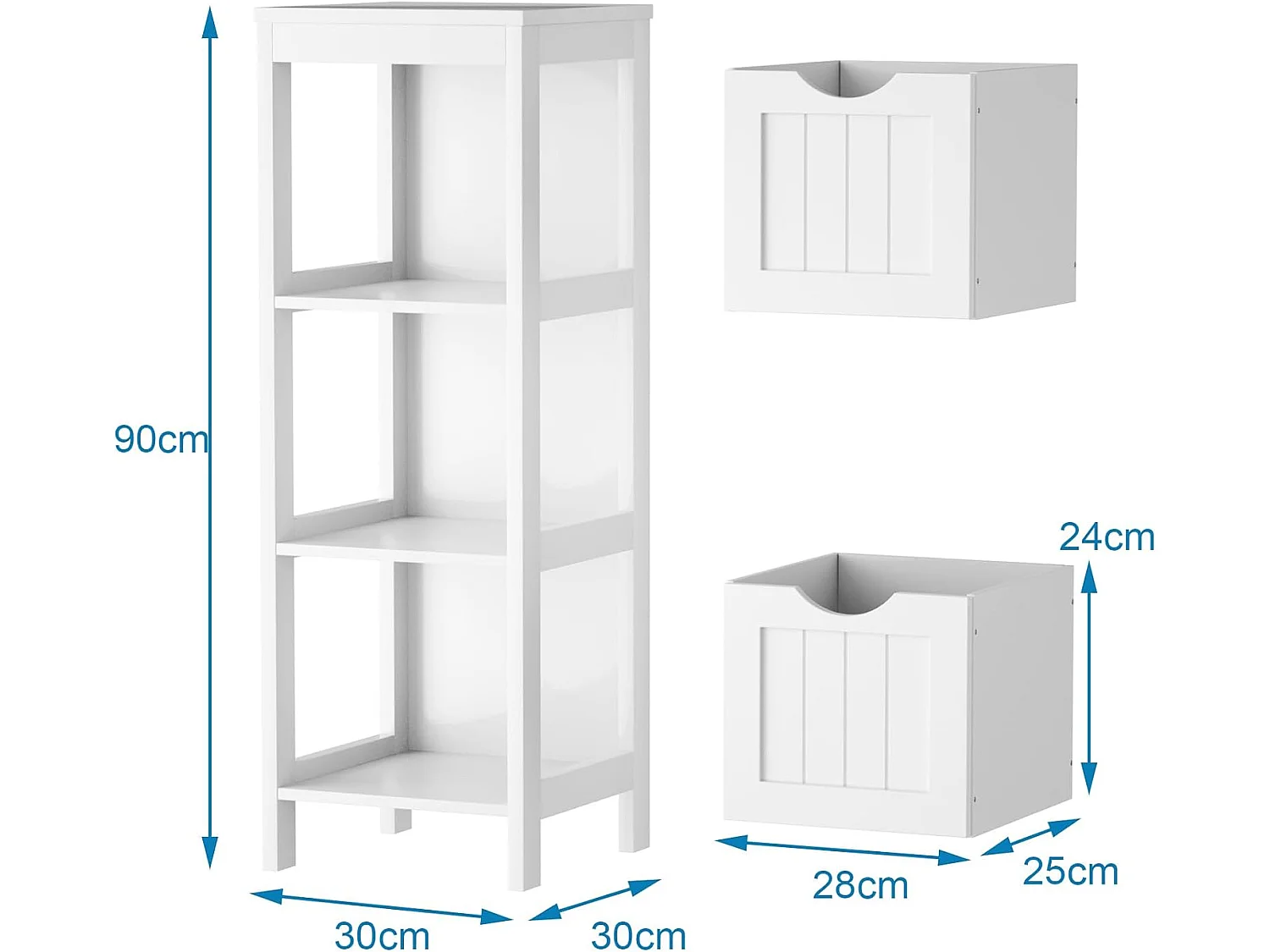 Badezimmerschrank schmal