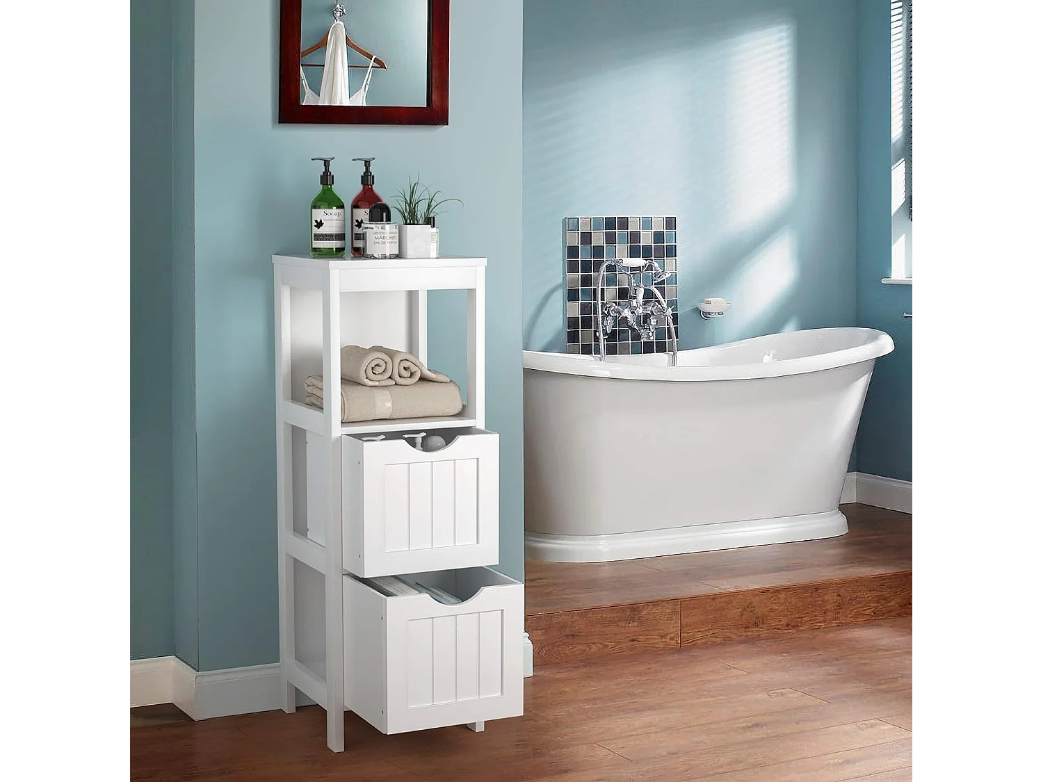 Badezimmerschrank schmal