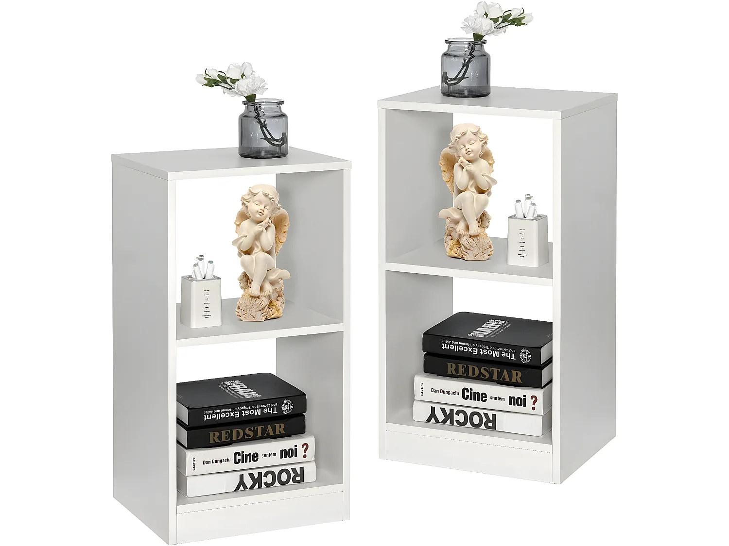 2er Set Bücherregal, Standregal