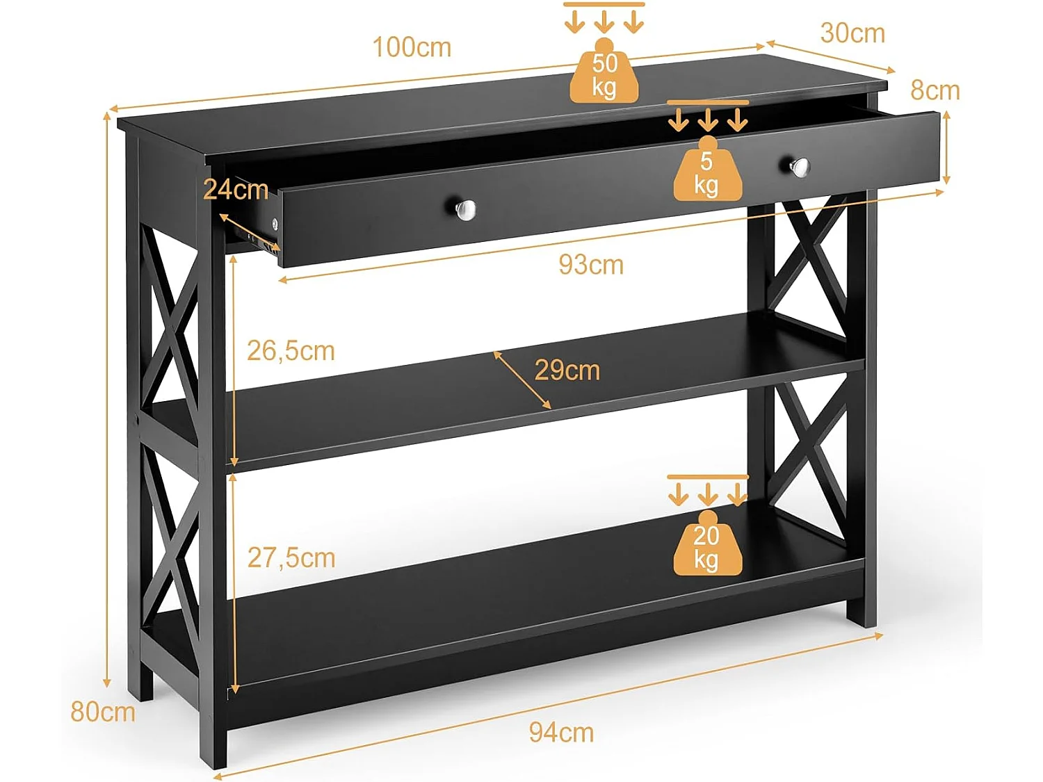 Konsolentisch TI88212