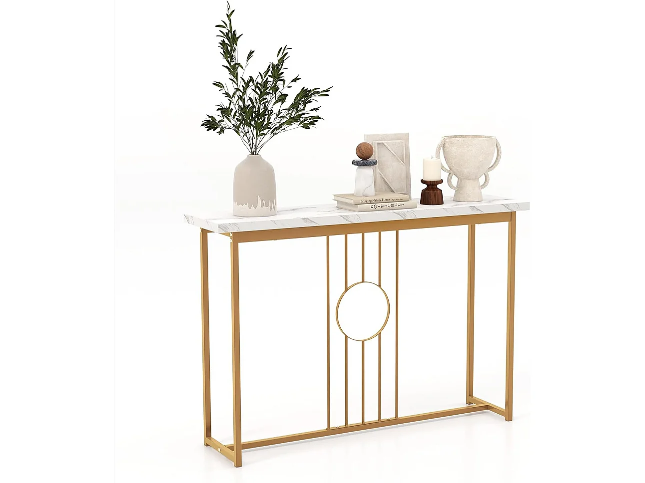 Beistelltisch mit Metallgestell