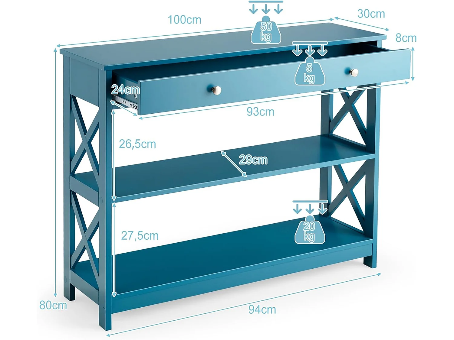 Konsolentisch TI88212