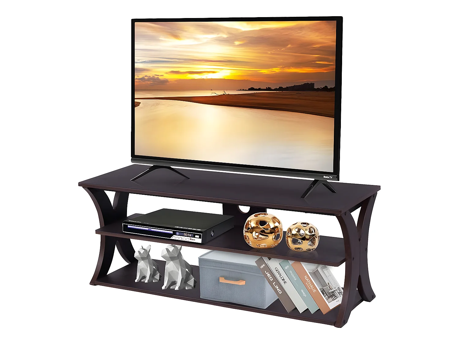 TV Schrank Retro Braun