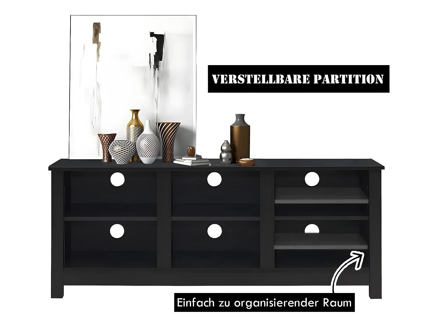 TV-Schrank mit Regale TI86286