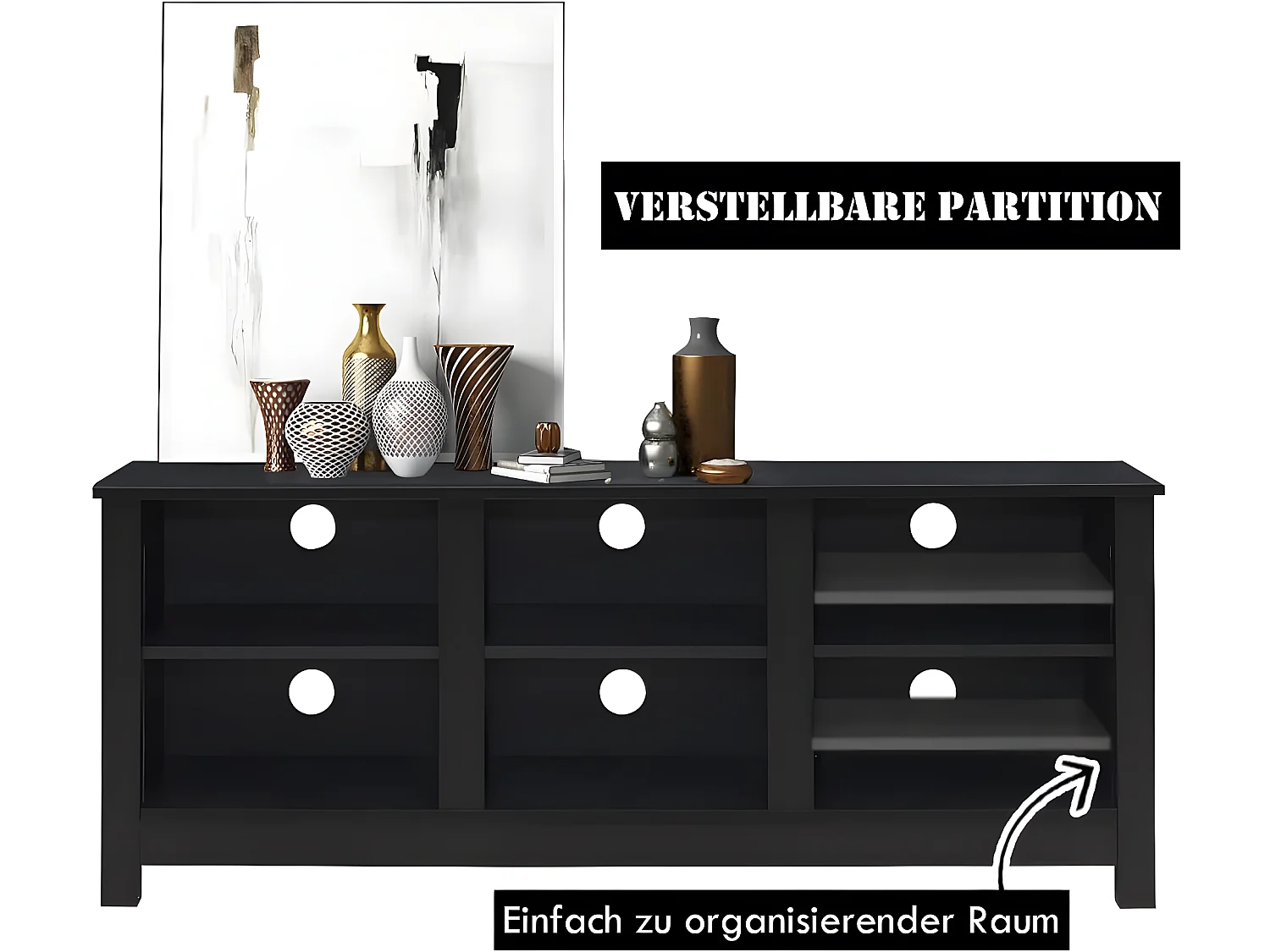 TV-Schrank mit Regale TI86286
