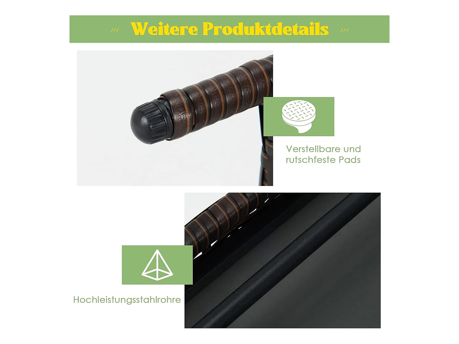 Beistelltisch Polyrattan Gartentisch