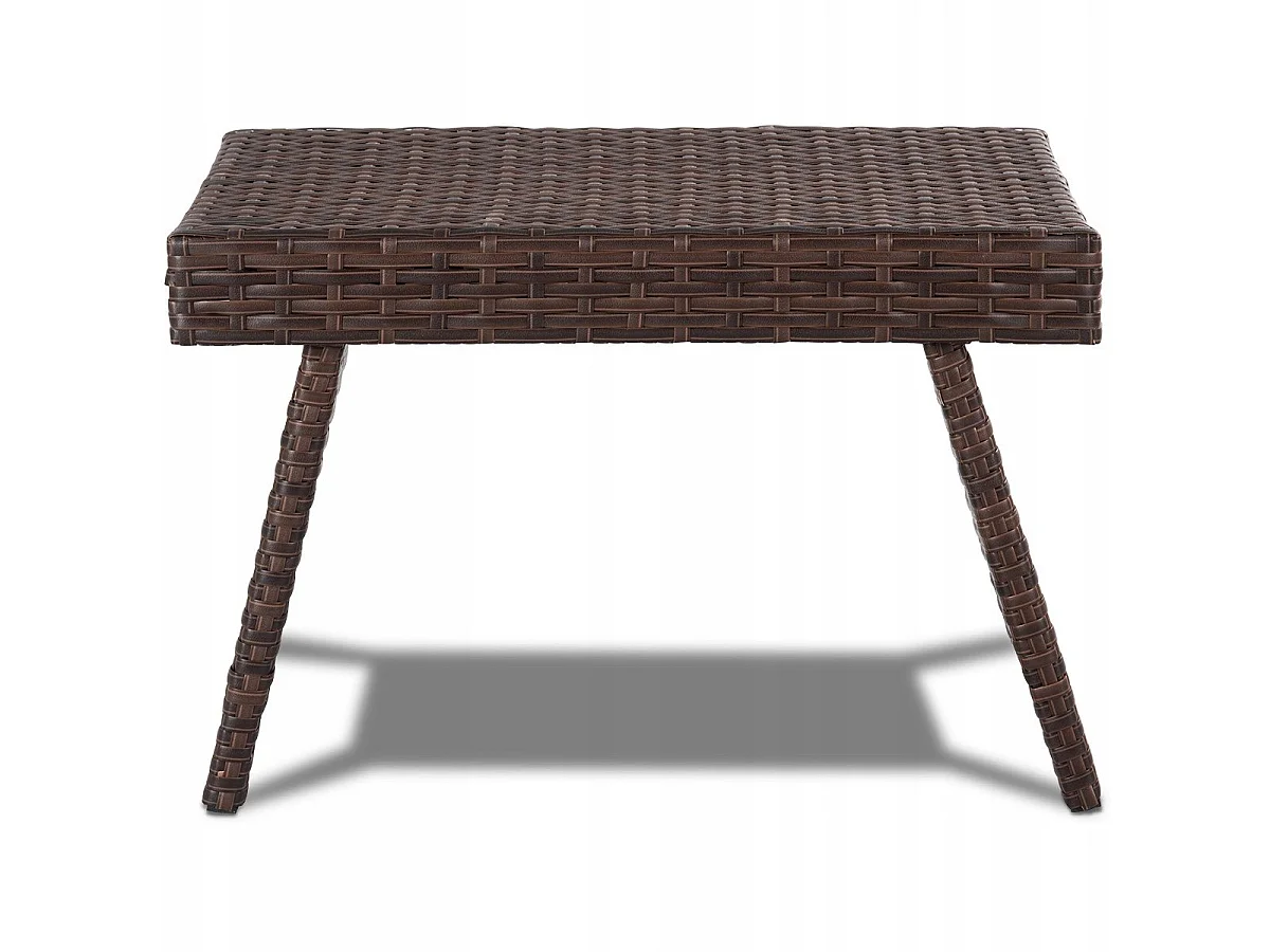 Tavolino da giardino in rattan 60 x 40 x 40 cm