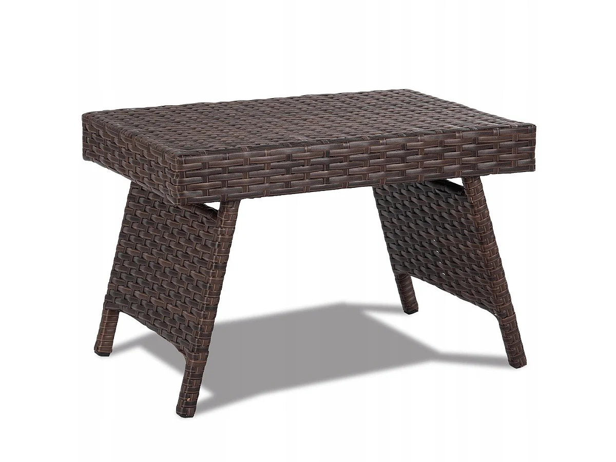 Tavolino da giardino in rattan 60 x 40 x 40 cm