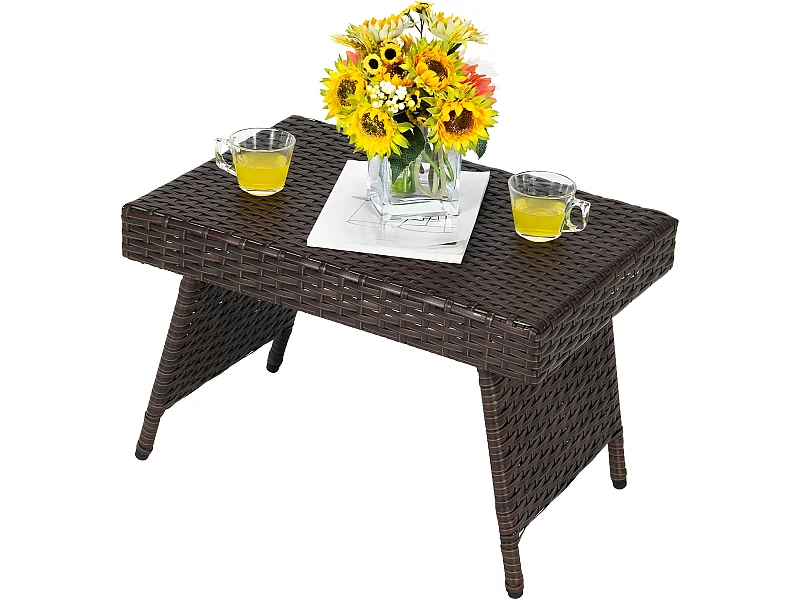 Beistelltisch Polyrattan Gartentisch