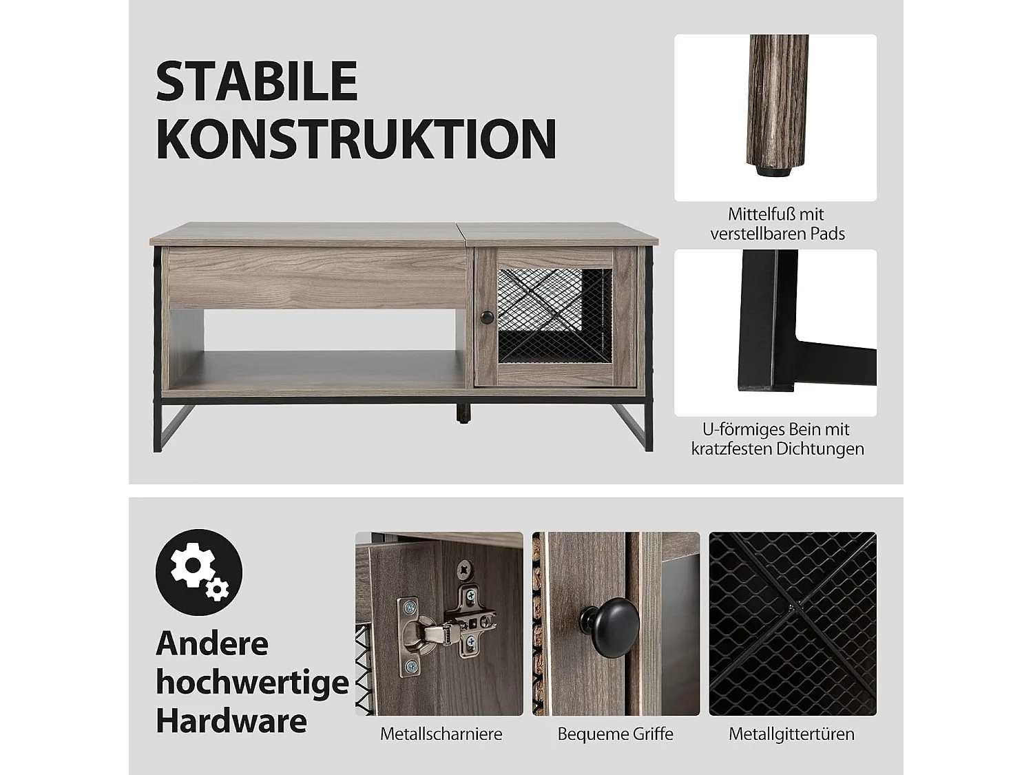 Couchtisch höhenverstellbar