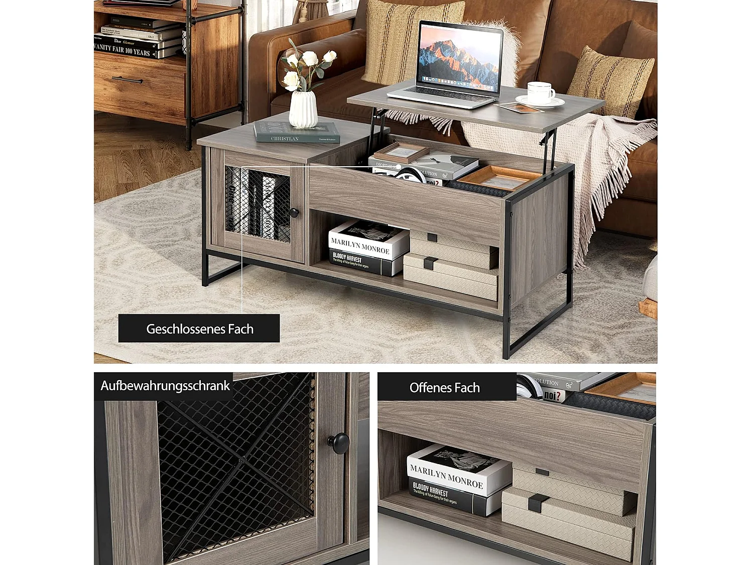 Couchtisch höhenverstellbar