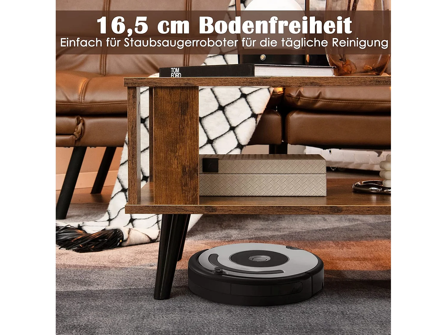 Table basse avec étagère Table basse rustique