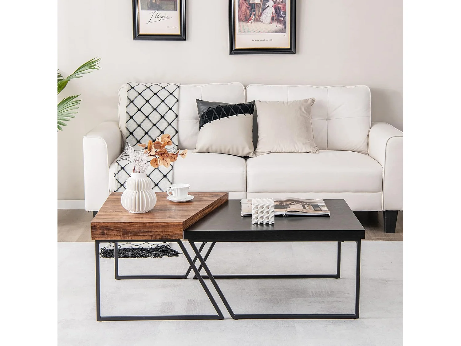 2er Satztisch Set industriell