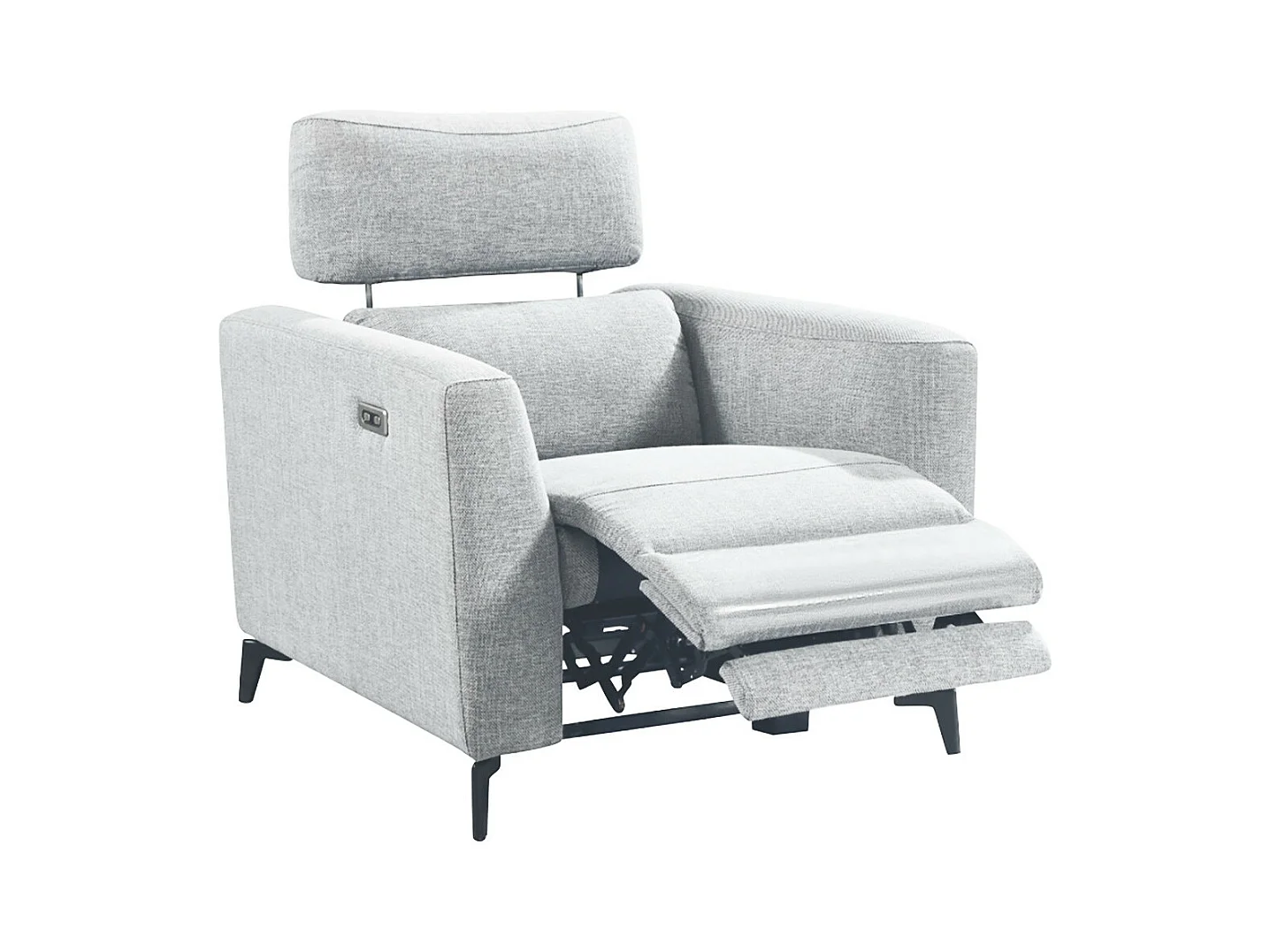 MUMBAI - Fauteuil Relax Electrique Gris Clair