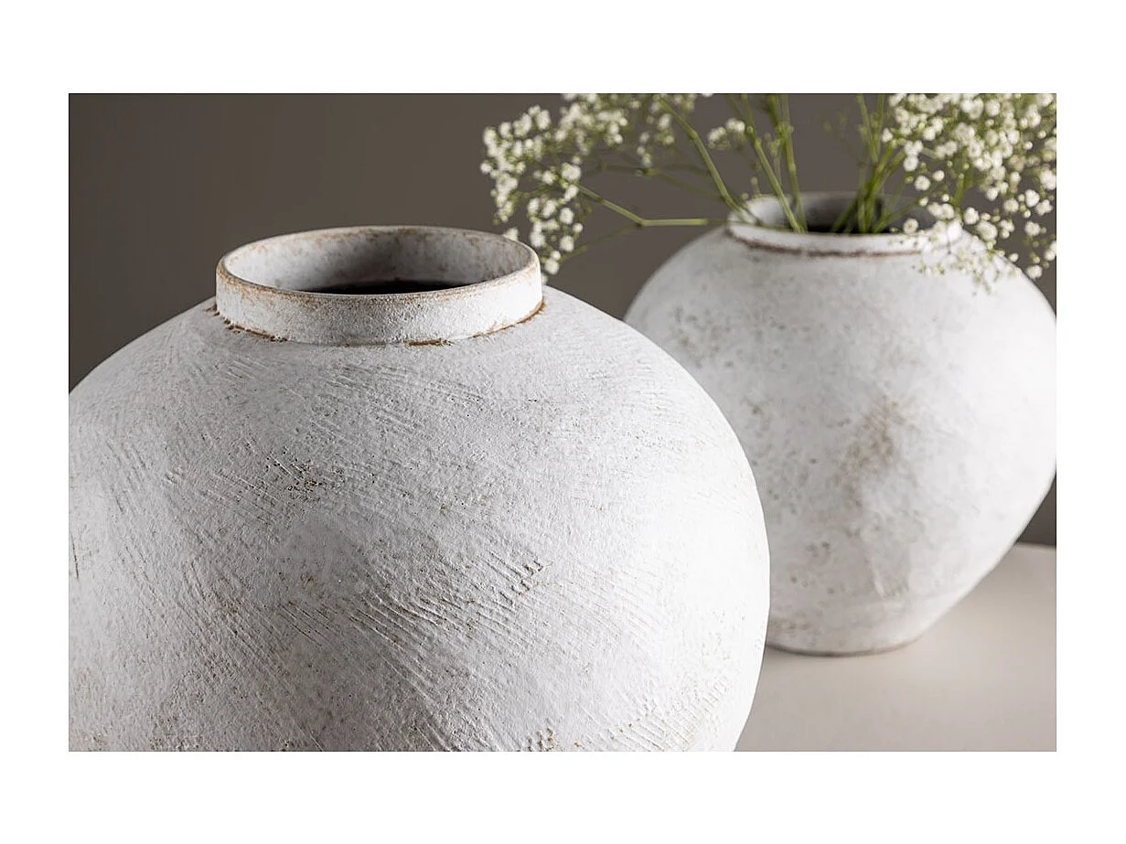 Vase Déco "Globe" 28cm Beige