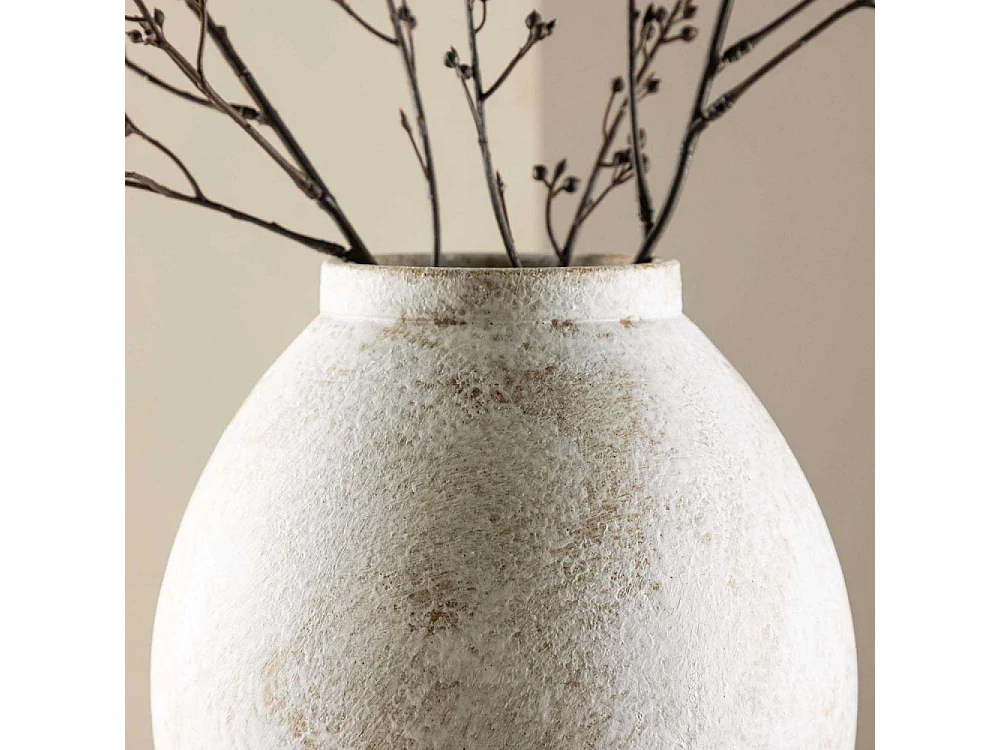 Vase Déco "Globe" 18cm Beige
