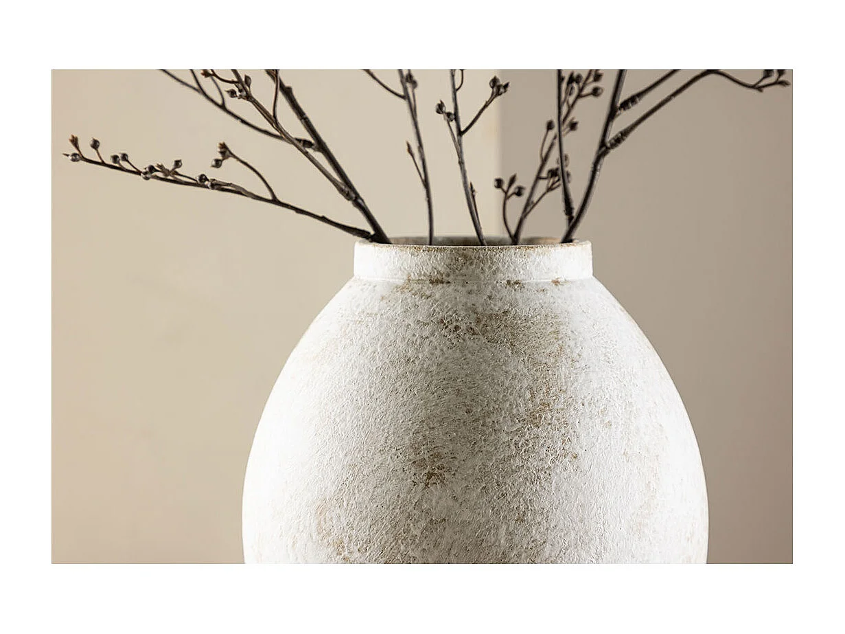 Vase Déco "Globe" 18cm Beige