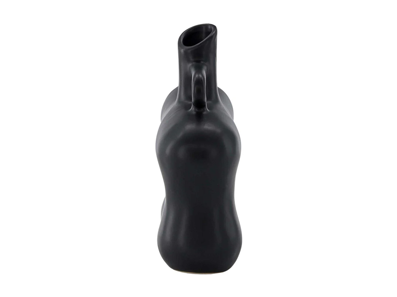 Vase Design en Céramique "Dity" 19cm Noir