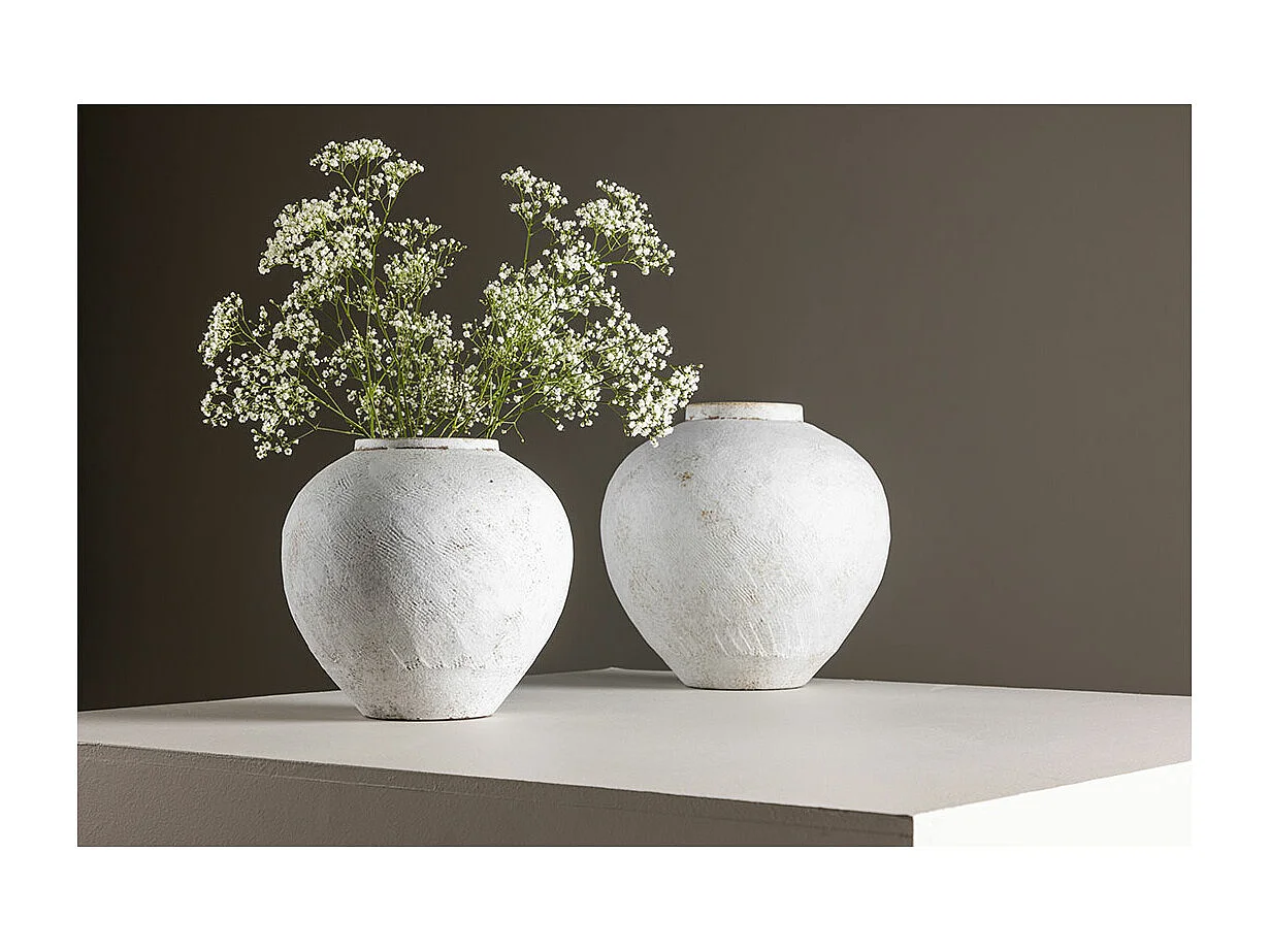 Vase Déco "Globe" 25cm Beige