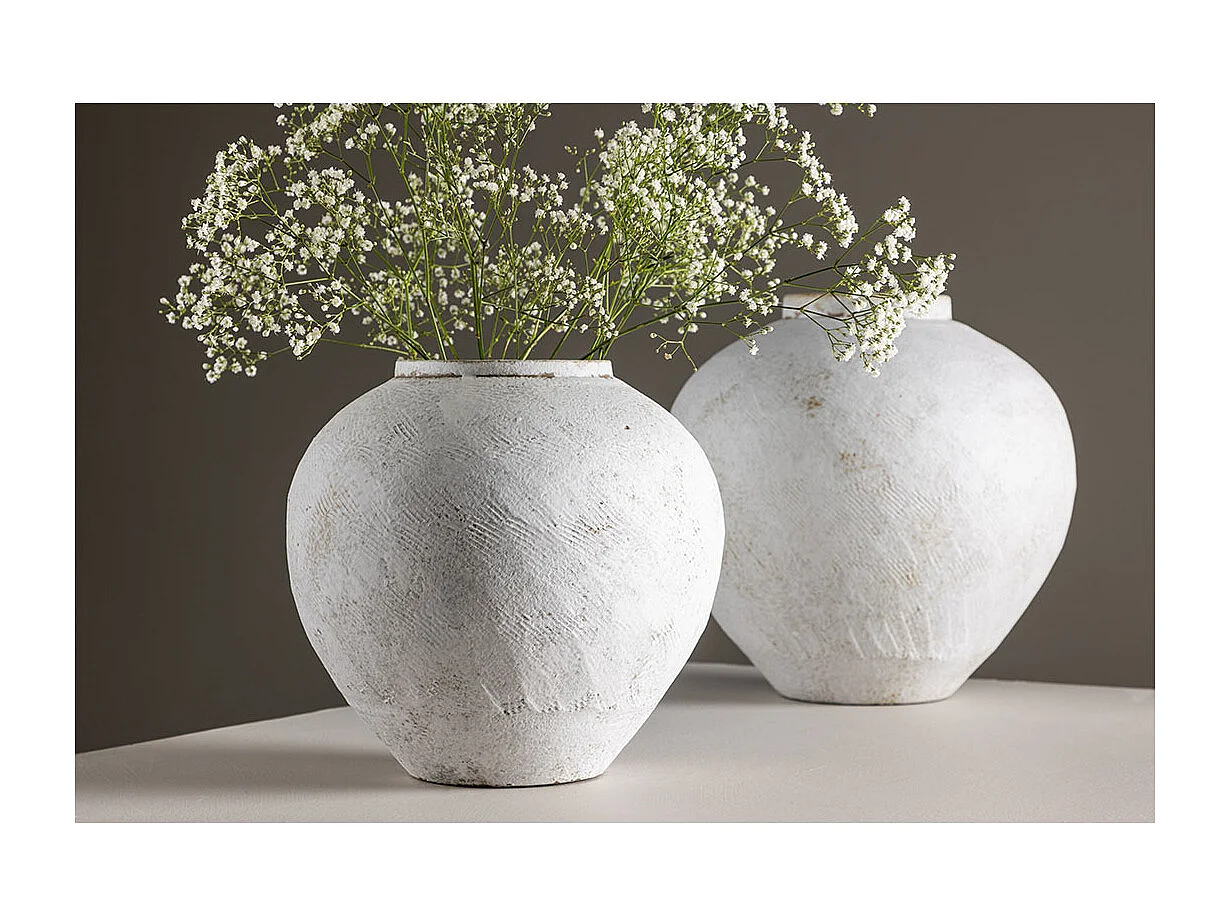 Vase Déco "Globe" 25cm Beige