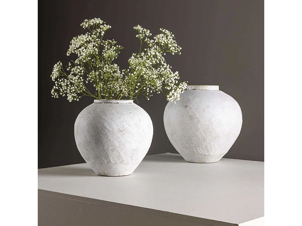 Vase Déco "Globe" 25cm Beige