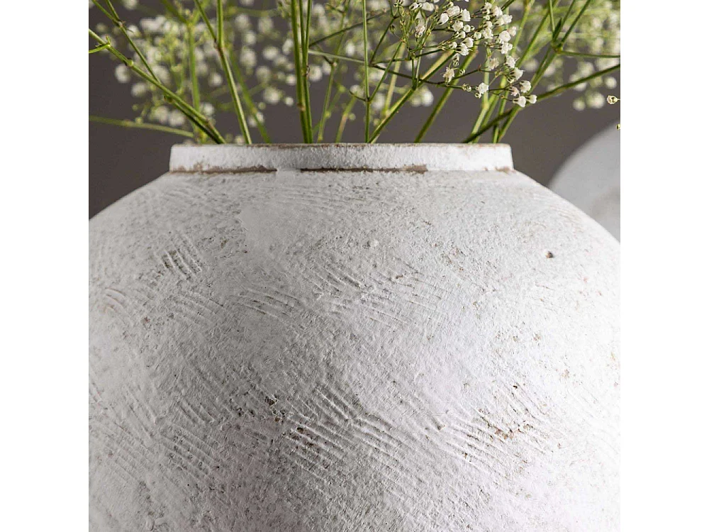 Vase Déco "Globe" 25cm Beige