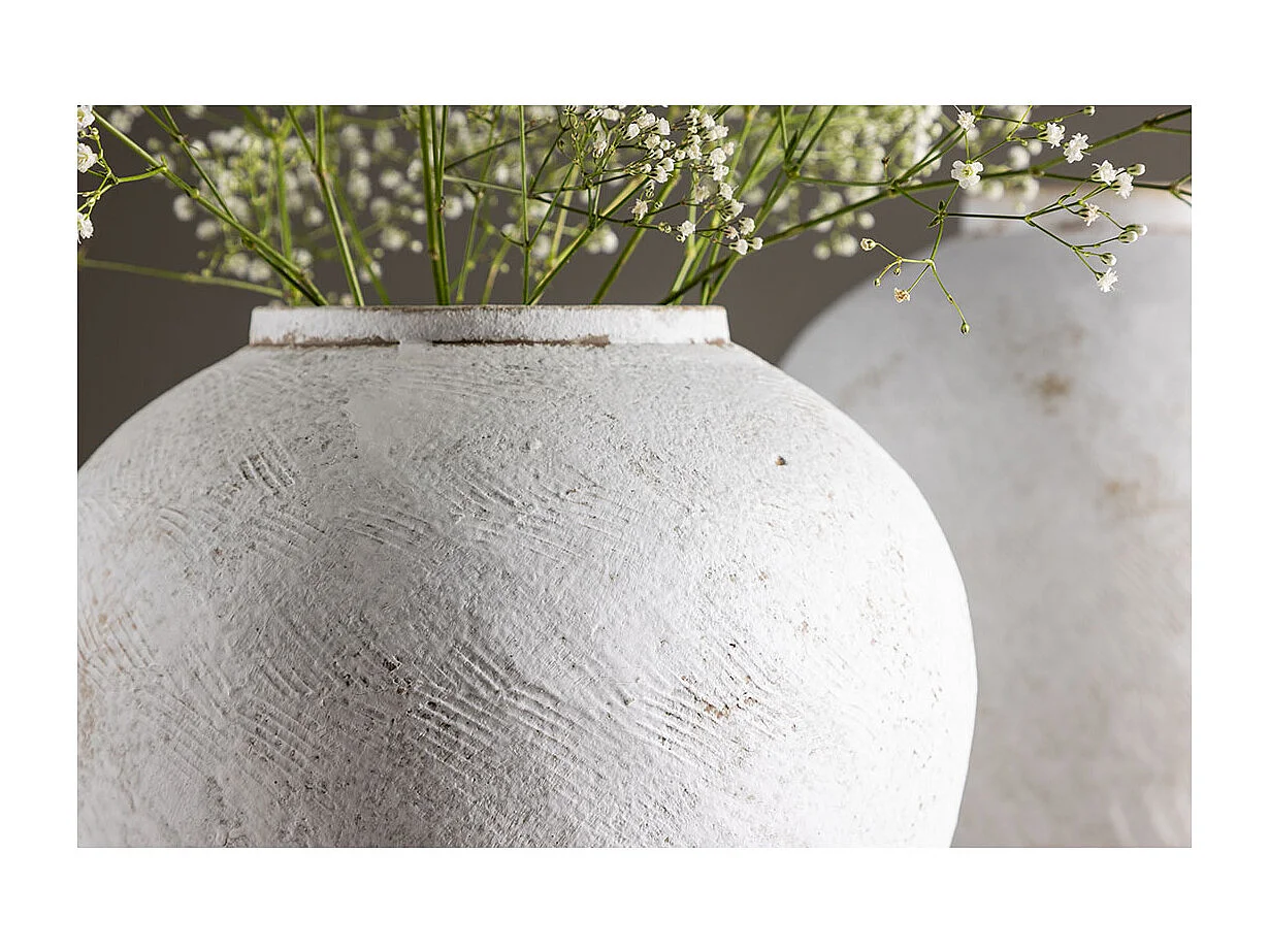 Vase Déco "Globe" 25cm Beige