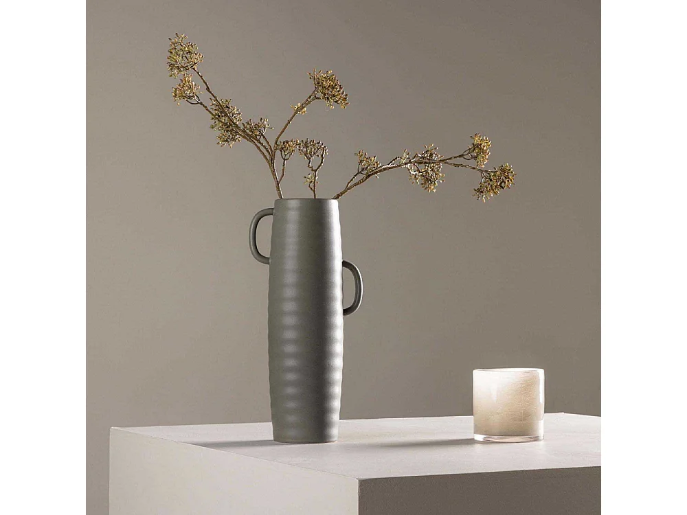 Cent Vase dunkelgrau.