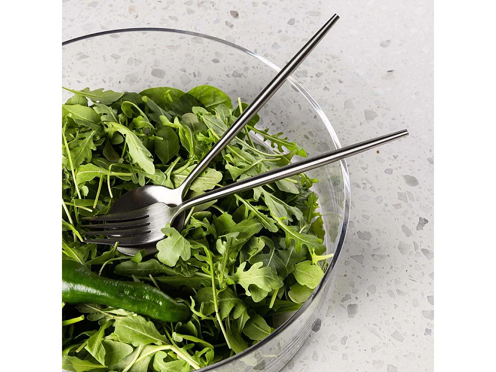 Couverts à Salade en Inox "Active" 19cm Argent