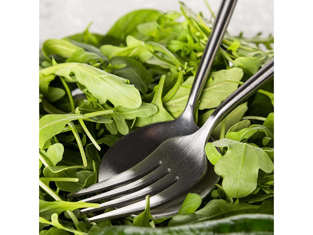 Couverts à Salade en Inox "Active" 19cm Argent