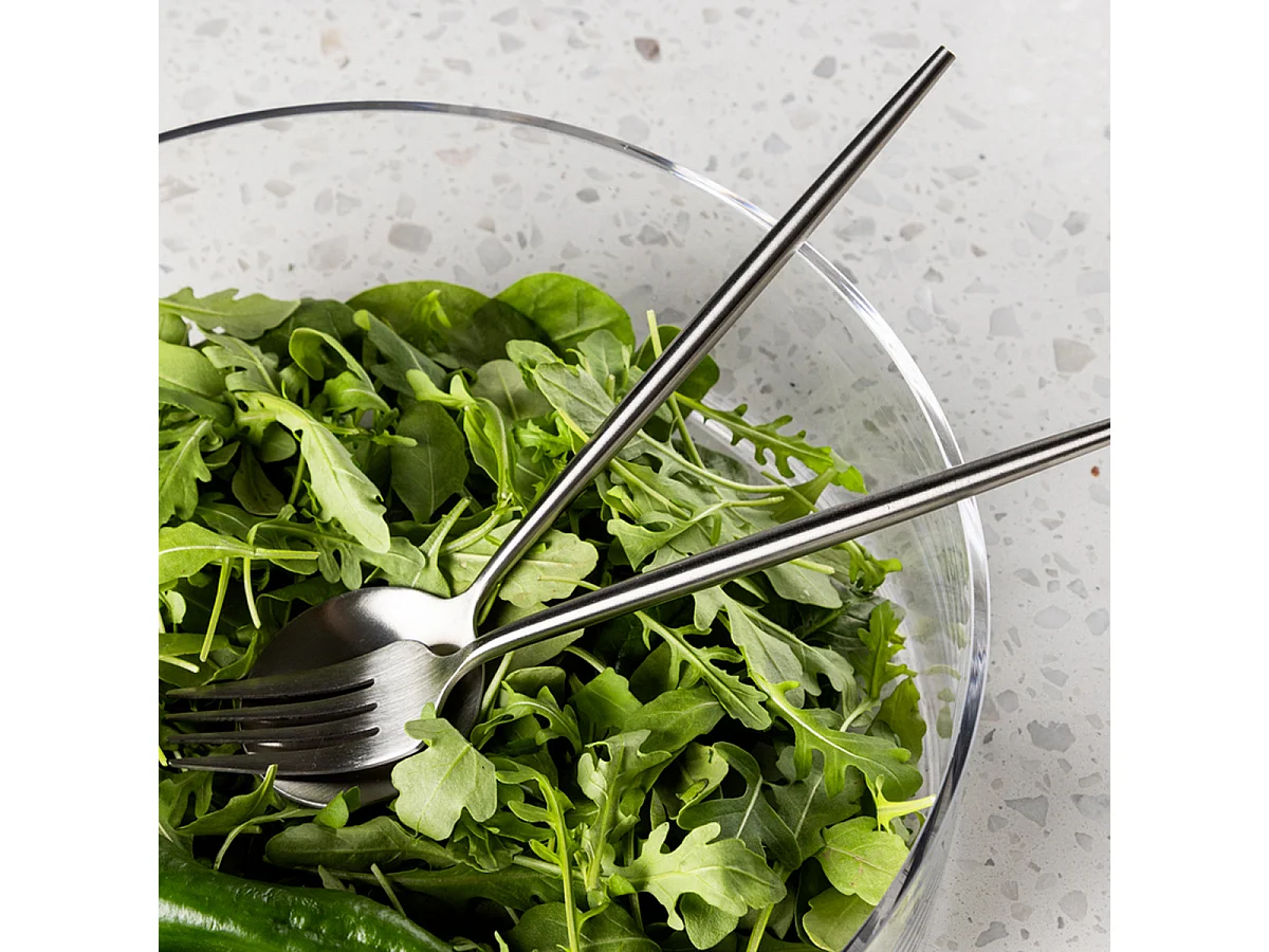 Active saladebestek roestvrij staal zilverkleurig.