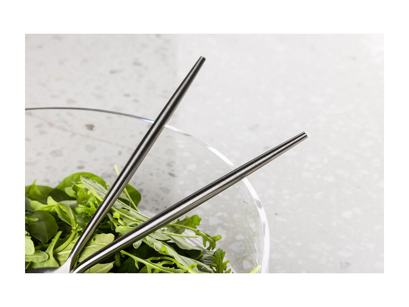 Active saladebestek roestvrij staal zilverkleurig.