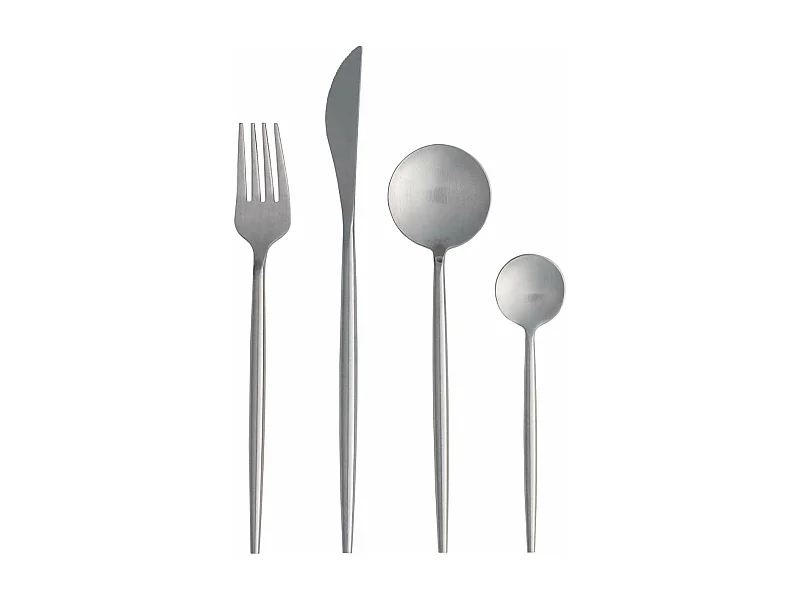 Ménagère 24 Pièces Design "Active" 22cm Argent