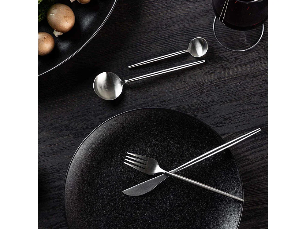 Ménagère 24 Pièces Design "Active" 22cm Argent