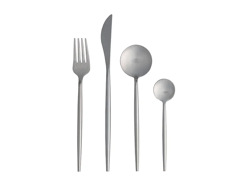 Ménagère 24 Pièces Design "Active" 22cm Argent