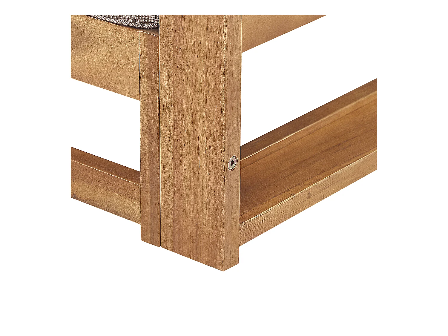 Canapé de jardin 3 places TRANI Bois d'acacia certifié Marron clair